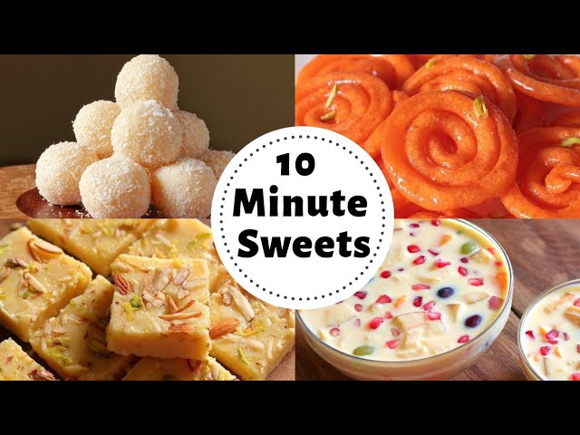 Quick easy indian sweets recipes (Make these delicious desserts in no time at all)