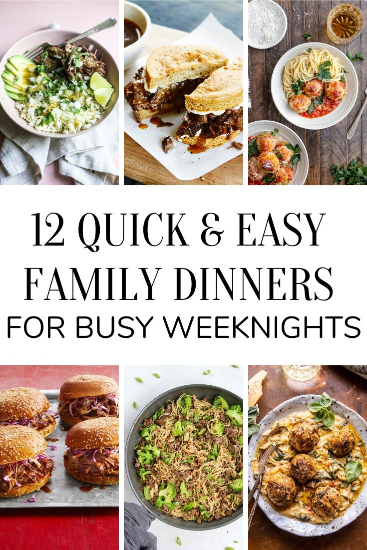 Quick and Easy Family Recipes: Simple Meals for Busy Weeknights