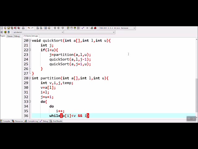 Looking for a quick sort easy program in c? Here is a complete working code example for you.