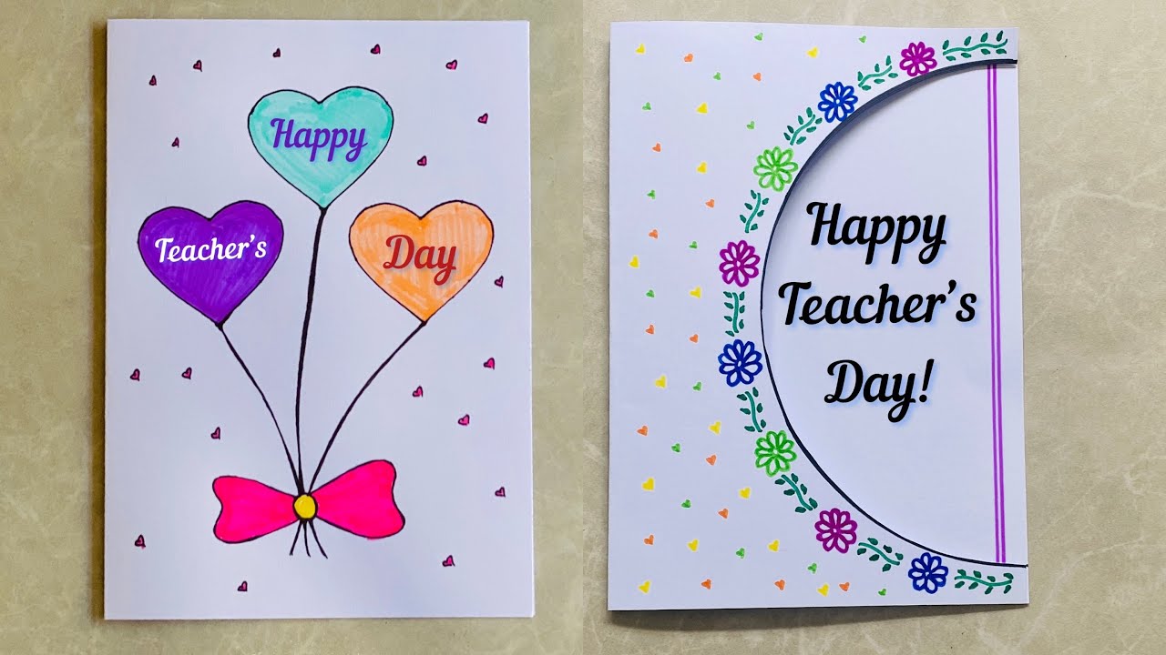 Quick Teachers Day Cards: Simple Designs for Everyone