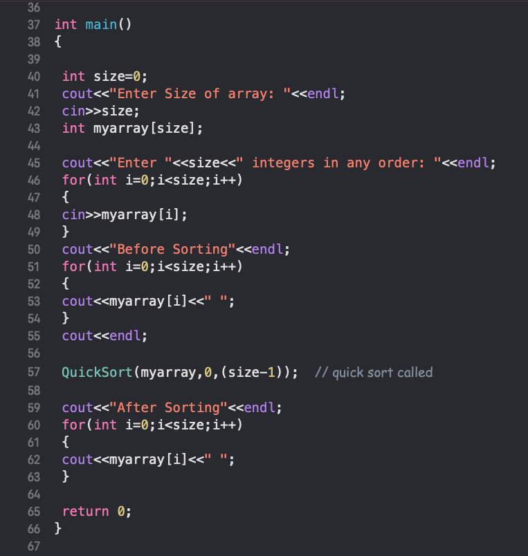 Looking for a quick sort easy program in c? Here is a complete working code example for you.