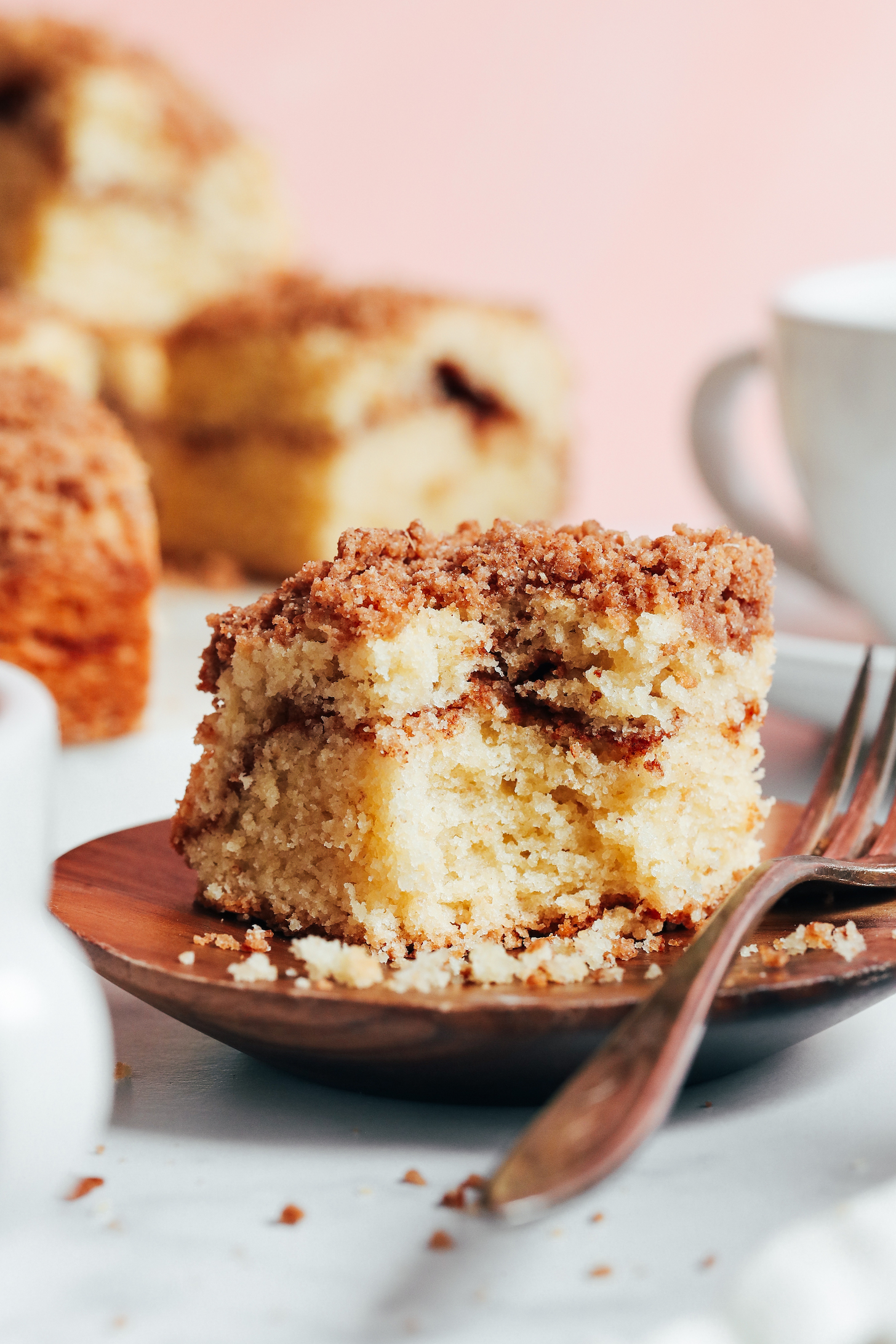 Why is this gluten free dairy free coffee cake so good? (It is moist tasty and easy to make)