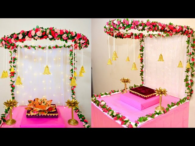How to do quick and easy ganpati decoration? (Follow these 5 simple steps for home)