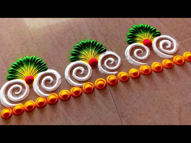Think making border rangoli is difficult? Try these quick and easy border rangoli methods anyone can do.