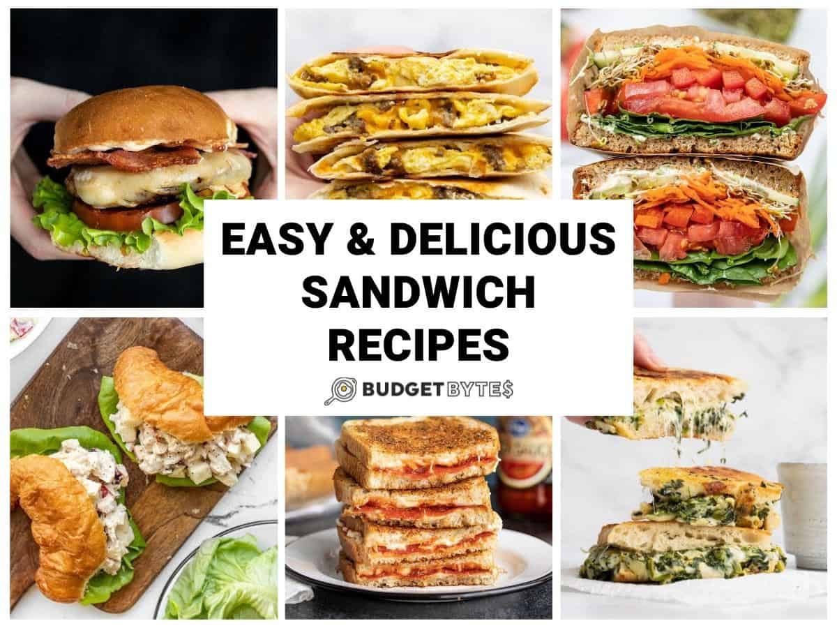 Making quick and easy sandwiches is so simple! Here are some tasty ideas that everyone in your family will love.
