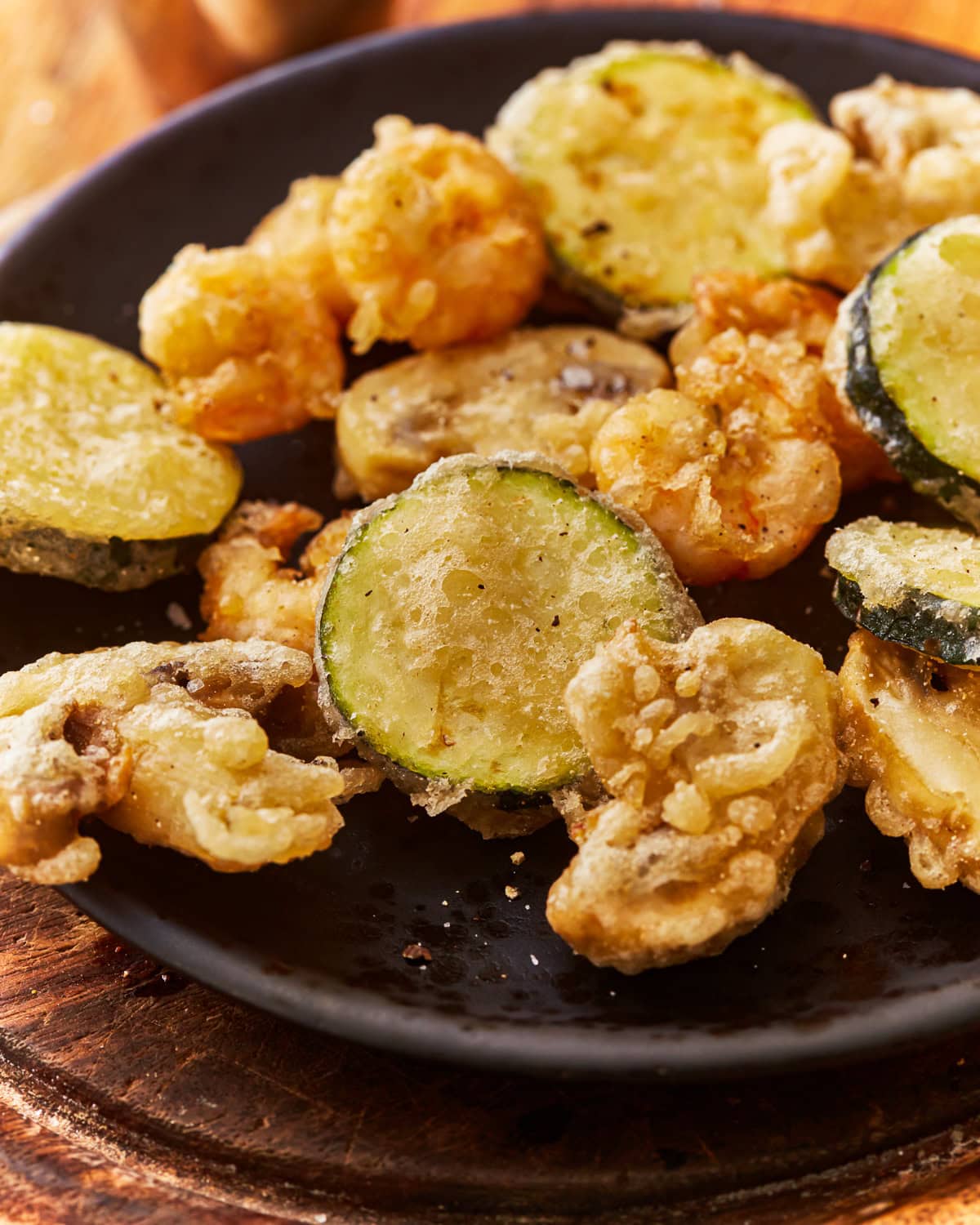 Why is gluten free tempura batter with cornstarch so good? (It makes your tempura light and crunchy!)