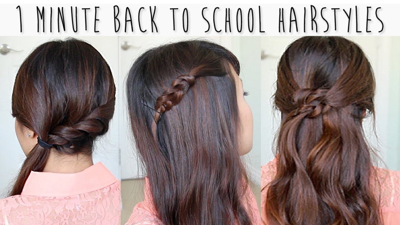 Quick Easy Hairstyles for School Long Hair Simple Steps for Beginners